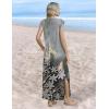 image:imageZeagoo Summer Dresses for Women 2026 Long Maxi Sundresses Loose Split WrinkleFree Beach Travel Vacation ClothesSf312