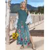 image:imageZeagoo Summer Dresses for Women 2026 Long Maxi Sundresses Loose Split WrinkleFree Beach Travel Vacation ClothesWf115