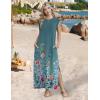 image:imageZeagoo Summer Dresses for Women 2026 Long Maxi Sundresses Loose Split WrinkleFree Beach Travel Vacation ClothesWf115