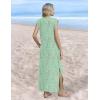 image:imageZeagoo Summer Dresses for Women 2026 Long Maxi Sundresses Loose Split WrinkleFree Beach Travel Vacation ClothesWf25