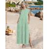image:imageZeagoo Summer Dresses for Women 2026 Long Maxi Sundresses Loose Split WrinkleFree Beach Travel Vacation ClothesWf25