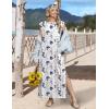 image:imageZeagoo Summer Dresses for Women 2026 Long Maxi Sundresses Loose Split WrinkleFree Beach Travel Vacation ClothesXh462