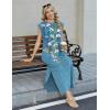 image:imageZeagoo Summer Dresses for Women 2026 Long Maxi Sundresses Loose Split WrinkleFree Beach Travel Vacation ClothesZw89