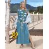 image:imageZeagoo Summer Dresses for Women 2026 Long Maxi Sundresses Loose Split WrinkleFree Beach Travel Vacation ClothesZw89