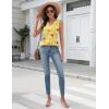 image:imageZeagoo Tank Top for Women V Neck Loose Fit Sleeveless Summer Tops Business Casual Outfits Dressy Blouses Shirts01 Yellow Flowers