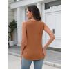 image:imageZeagoo Tank Top for Women V Neck Loose Fit Sleeveless Summer Tops Business Casual Outfits Dressy Blouses ShirtsCaramel