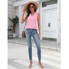 image:imageZeagoo Tank Top for Women V Neck Loose Fit Sleeveless Summer Tops Business Casual Outfits Dressy Blouses ShirtsLight Pink