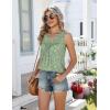 image:imageZeagoo Women Summer Tank Tops Loose Fit Flowy Boho Pleated Sleeveless Shirts Crew Neck Dressy Casual Tunic Trendy BlousesPrinted Paisley Xh534