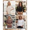 image:imageZeagoo Women Tops 3 Pack 34 Sleeve Crewneck Cute Basics Tees Casual Fashion Summer Spring T Shirts Business Work Tee TopBlackapricotcoffee