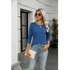 image:imageZeagoo Women Tops 3 Pack 34 Sleeve Crewneck Cute Basics Tees Casual Fashion Summer Spring T Shirts Business Work Tee TopBlackpinkblue