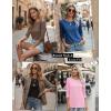 image:imageZeagoo Women Tops 3 Pack 34 Sleeve Crewneck Cute Basics Tees Casual Fashion Summer Spring T Shirts Business Work Tee TopBlackpinkblue
