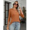 image:imageZeagoo Women Tops 3 Pack 34 Sleeve Crewneck Cute Basics Tees Casual Fashion Summer Spring T Shirts Business Work Tee TopBlackredorange