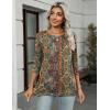 image:imageZeagoo Women Tops 3 Pack 34 Sleeve Crewneck Cute Basics Tees Casual Fashion Summer Spring T Shirts Business Work Tee TopBlackwhiteboho Mz721