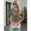image:imageZeagoo Women Tops 3 Pack 34 Sleeve Crewneck Cute Basics Tees Casual Fashion Summer Spring T Shirts Business Work Tee TopBlackwhiteboho Mz721