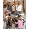 image:imageZeagoo Women Tops 3 Pack 34 Sleeve Crewneck Cute Basics Tees Casual Fashion Summer Spring T Shirts Business Work Tee TopBlackwhitepink