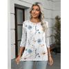 image:imageZeagoo Women Tops 3 Pack 34 Sleeve Crewneck Cute Basics Tees Casual Fashion Summer Spring T Shirts Business Work Tee TopBlackwhiteprint Bf290