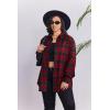 image:imageZeagoo Womens Plus Size Flannel Shirts Plaid Shirts Long Sleeves Casual Button Down Collared Shacket TopsBred