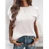 image:imageZeagoo Womens Sweater Vest Fall 2026 Loose Fit Cape Sleeve Knit Ribbed Tank Tops with Front PocketPure White