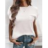 image:imageZeagoo Womens Sweater Vest Fall 2026 Loose Fit Cape Sleeve Knit Ribbed Tank Tops with Front PocketWhite
