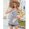 image:imageZeagoo Womens Tank Tops Sleeveless Peplum V Neck Babydoll Casual Flowy Boho Beach Summer ShirtsFloral Dh62
