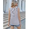 image:imageZeagoo Womens Tank Tops Sleeveless Peplum V Neck Babydoll Casual Flowy Boho Beach Summer ShirtsFloral Dh62