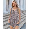 image:imageZeagoo Womens Tank Tops Sleeveless Peplum V Neck Babydoll Casual Flowy Boho Beach Summer ShirtsFloral Xh498