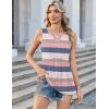 image:imageZeagoo Womens Tank Tops Sleeveless Peplum V Neck Babydoll Casual Flowy Boho Beach Summer ShirtsStripes Tw669