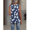 image:imageZeagoo Womens Tank Tops Summer Sleeveless Loose Fit Tops V Neck Pleated Shirts Basic Tees Dressy Casual Trendy ClothesSf157white Floral