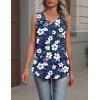 image:imageZeagoo Womens Tank Tops Summer Sleeveless Loose Fit Tops V Neck Pleated Shirts Basic Tees Dressy Casual Trendy ClothesSf157white Floral