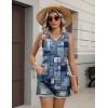 image:imageZeagoo Womens Tops 2026 Flowy Peplum Summer V Neck Babydoll Tank Top Casual Beach Vacation ClothesJh510