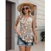 image:imageZeagoo Womens Tops 2026 Flowy Peplum Summer V Neck Babydoll Tank Top Casual Beach Vacation ClothesMz453