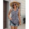 image:imageZeagoo Womens Tops 2026 Flowy Peplum Summer V Neck Babydoll Tank Top Casual Beach Vacation ClothesMz473