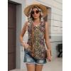 image:imageZeagoo Womens Tops 2026 Flowy Peplum Summer V Neck Babydoll Tank Top Casual Beach Vacation ClothesMz721
