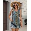 image:imageZeagoo Womens Tops 2026 Flowy Peplum Summer V Neck Babydoll Tank Top Casual Beach Vacation ClothesMz779