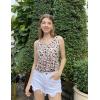 image:imageZeagoo Womens Tops 2026 Flowy Peplum Summer V Neck Babydoll Tank Top Casual Beach Vacation ClothesSf154