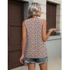 image:imageZeagoo Womens Tops 2026 Flowy Peplum Summer V Neck Babydoll Tank Top Casual Beach Vacation ClothesXh498