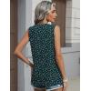 image:imageZeagoo Womens V Neck Tank Tops 2026 Summer Tops Casual Sleeveless Shirts Loose Fit Dressy Business Work ClothesXh522dark Green Floral