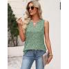 image:imageZeagoo Womens V Neck Tank Tops 2026 Summer Tops Casual Sleeveless Shirts Loose Fit Dressy Business Work ClothesXh534green Flowers