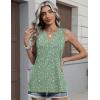 image:imageZeagoo Womens V Neck Tank Tops 2026 Summer Tops Casual Sleeveless Shirts Loose Fit Dressy Business Work ClothesXh534green Flowers