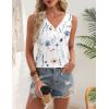 image:imageZeagoo Womens White Tank Top Summer Loose Fit Casual Flowy Sleeveless Tops Trendy VNeck Basic Shirts Tee 2026