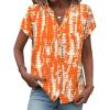 image:imageZeagoo Button Down Shirts for Women Short Sleeve Tops V Neck Collar Blouses Business Casual OutfitsZr466