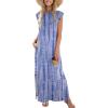 image:imageZeagoo Summer Dresses for Women 2026 Long Maxi Sundresses Loose Split WrinkleFree Beach Travel Vacation ClothesZr21