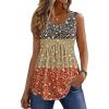 image:imageZeagoo Womens Tops 2026 Flowy Peplum Summer V Neck Babydoll Tank Top Casual Beach Vacation ClothesXh553