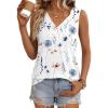 image:imageZeagoo Womens White Tank Top Summer Loose Fit Casual Flowy Sleeveless Tops Trendy VNeck Basic Shirts Tee 2026