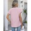 image:imageZeagoo Button Down Shirts for Women Short Sleeve Tops V Neck Collar Blouses Business Casual OutfitsTz300
