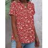 image:imageZeagoo Button Down Shirts for Women Short Sleeve Tops V Neck Collar Blouses Business Casual OutfitsXh546