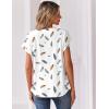 image:imageZeagoo Women Tops Summer Short Sleeve T Shirts V Neck Dressy Casual Work Blouses Fashion Boho Clothes S3XLDw170feather