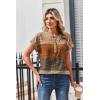 image:imageZeagoo Women Tops Summer Short Sleeve T Shirts V Neck Dressy Casual Work Blouses Fashion Boho Clothes S3XLJh398geometric