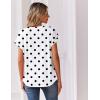 image:imageZeagoo Women Tops Summer Short Sleeve T Shirts V Neck Dressy Casual Work Blouses Fashion Boho Clothes S3XLJh592polka Dots