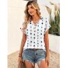 image:imageZeagoo Women Tops Summer Short Sleeve T Shirts V Neck Dressy Casual Work Blouses Fashion Boho Clothes S3XLJh599figure